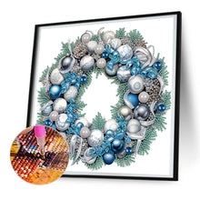 Load image into Gallery viewer, Diamond Painting - Partial Special Shaped - Christmas wreath (30*30CM)