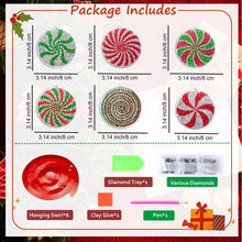 Load image into Gallery viewer, 6PCS Diamond Painting Hanging Sign Snowman Special Shape Xmas Gift Box Christmas