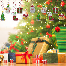 Load image into Gallery viewer, 6PCS Diamond Painting Hanging Sign Snowman Special Shape Xmas Gift Box Christmas