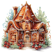 Load image into Gallery viewer, Diamond Painting - Partial Special Shaped - Christmas Cookie House (30*30CM)