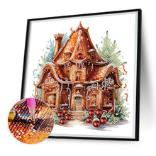 Load image into Gallery viewer, Diamond Painting - Partial Special Shaped - Christmas Cookie House (30*30CM)