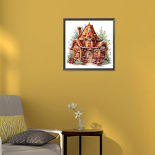 Load image into Gallery viewer, Diamond Painting - Partial Special Shaped - Christmas Cookie House (30*30CM)