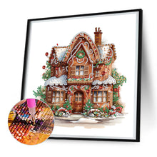 Load image into Gallery viewer, Diamond Painting - Partial Special Shaped - Christmas Cookie House (30*30CM)