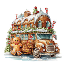 Load image into Gallery viewer, Diamond Painting - Partial Special Shaped - Christmas Cookie House (30*30CM)