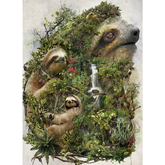 Diamond Painting - Full Round - sloth (40*55CM)