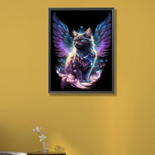 Load image into Gallery viewer, AB Diamond Painting - Full Round - angel cat (40*55CM)