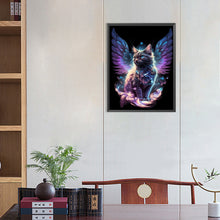 Load image into Gallery viewer, AB Diamond Painting - Full Round - angel cat (40*55CM)