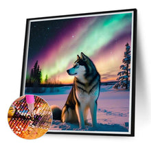 Load image into Gallery viewer, Diamond Painting - Full Round - Aurora snow wolf (40*40CM)