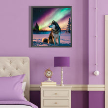 Load image into Gallery viewer, Diamond Painting - Full Round - Aurora snow wolf (40*40CM)