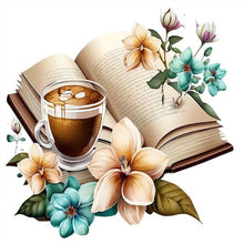 Load image into Gallery viewer, Diamond Painting - Full Round - book and coffee (40*40CM)