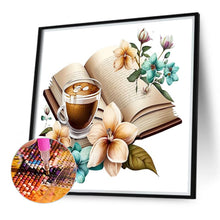 Load image into Gallery viewer, Diamond Painting - Full Round - book and coffee (40*40CM)