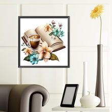 Load image into Gallery viewer, Diamond Painting - Full Round - book and coffee (40*40CM)