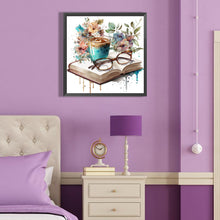 Load image into Gallery viewer, Diamond Painting - Full Round - book and coffee (40*40CM)