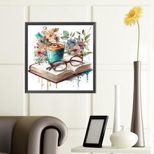 Load image into Gallery viewer, Diamond Painting - Full Round - book and coffee (40*40CM)