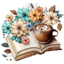 Load image into Gallery viewer, Diamond Painting - Full Round - book and coffee (40*40CM)
