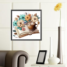 Load image into Gallery viewer, Diamond Painting - Full Round - book and coffee (40*40CM)