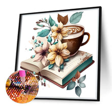 Load image into Gallery viewer, Diamond Painting - Full Round - book and coffee (40*40CM)