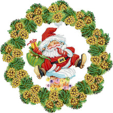 Load image into Gallery viewer, Diamond Painting - Partial Special Shaped - Christmas wreath (30*30CM)