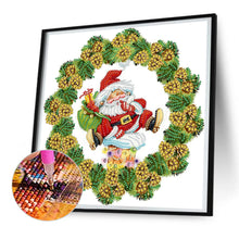 Load image into Gallery viewer, Diamond Painting - Partial Special Shaped - Christmas wreath (30*30CM)