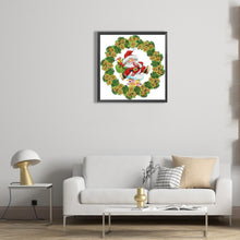 Load image into Gallery viewer, Diamond Painting - Partial Special Shaped - Christmas wreath (30*30CM)