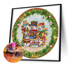 Load image into Gallery viewer, Diamond Painting - Partial Special Shaped - Christmas wreath (30*30CM)