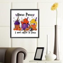 Load image into Gallery viewer, Diamond Painting - Full Round - halloween coffee (40*40CM)