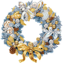 Load image into Gallery viewer, Diamond Painting - Partial Special Shaped - Christmas wreath (30*30CM)