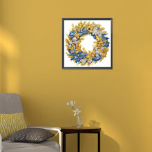 Load image into Gallery viewer, Diamond Painting - Partial Special Shaped - Christmas wreath (30*30CM)