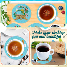 Load image into Gallery viewer, Diamond Painting Art Coaster Kit Acrylic Round with Holder (6pcs Sewing Machine)
