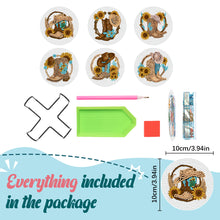 Load image into Gallery viewer, Diamond Painting Art Coaster Kit Acrylic Round with Holder (6pcs Chelsea Boots)
