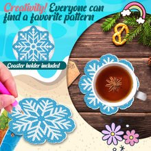 Load image into Gallery viewer, 8PCS Diamond Painting Art Coaster Kit Acrylic Special Shape Santa (#3)