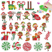 Load image into Gallery viewer, 4pcs/2set Diamond Arts Craft Mosaic Stickers Nutcracker Diamond Painting Sticker
