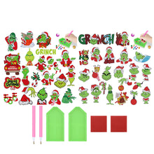Load image into Gallery viewer, 4pcs/2set Gem Mosaic Stickers Grinch Diamond Painting Sticker for Boy Girls Gift