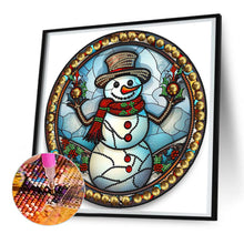 Load image into Gallery viewer, Diamond Painting - Partial Special Shaped - Christmas snowman (30*30CM)