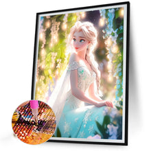 Load image into Gallery viewer, Diamond Painting - Full Round - Frozen Princess Elsa and flowers (40*50CM)