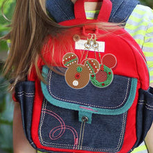 Load image into Gallery viewer, 5/6PCS Full Drill Keyring Xmas Dessert Cake Double Sided Xmas Bell Special Shape