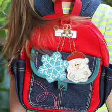 Load image into Gallery viewer, 5/6PCS Full Drill Keyring Xmas Dessert Cake Double Sided Xmas Bell Special Shape