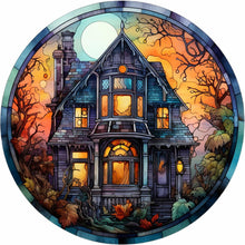 Load image into Gallery viewer, Diamond Painting - Full Round - halloween horror atmosphere glass art (30*30CM)