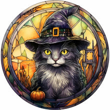 Load image into Gallery viewer, Diamond Painting - Full Round - halloween horror atmosphere glass art (30*30CM)