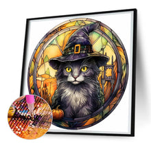 Load image into Gallery viewer, Diamond Painting - Full Round - halloween horror atmosphere glass art (30*30CM)