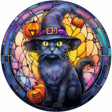 Load image into Gallery viewer, Diamond Painting - Full Round - halloween horror atmosphere glass art (30*30CM)
