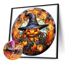 Load image into Gallery viewer, Diamond Painting - Full Round - Halloween horror atmosphere glass painting (30*30CM)