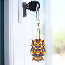 Load image into Gallery viewer, Full Drill Keyring Double Sided Diamond Painting Keychains (5PCS Butterfly Owl)