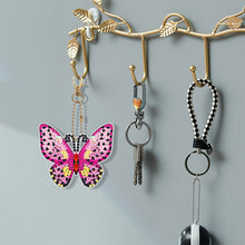 Load image into Gallery viewer, 8PCS Double Sided Rhinestone Painting Pendant Ornament(Butterfly OwlHummingbird)