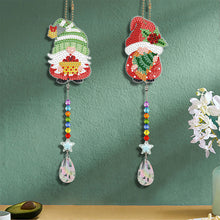 Load image into Gallery viewer, 2PCS Diamond Drawing Hanging Ornament Kit Suncatcher (Double Gnome)