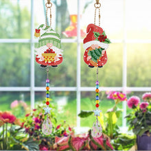 Load image into Gallery viewer, 2PCS Diamond Drawing Hanging Ornament Kit Suncatcher (Double Gnome)
