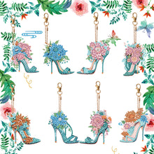 Load image into Gallery viewer, 8PCS Diamond Painting Keychains Special Shape Double Sided Diamond Art Ornaments