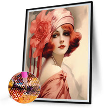 Load image into Gallery viewer, Diamond Painting - Full Round - charming woman (40*50CM)