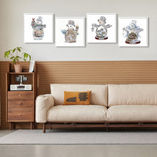 Load image into Gallery viewer, 4pcs Diamond Painting Set - Christmas snowman (30*30CM)