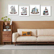 Load image into Gallery viewer, 4pcs Diamond Painting Set - Christmas snowman (30*30CM)